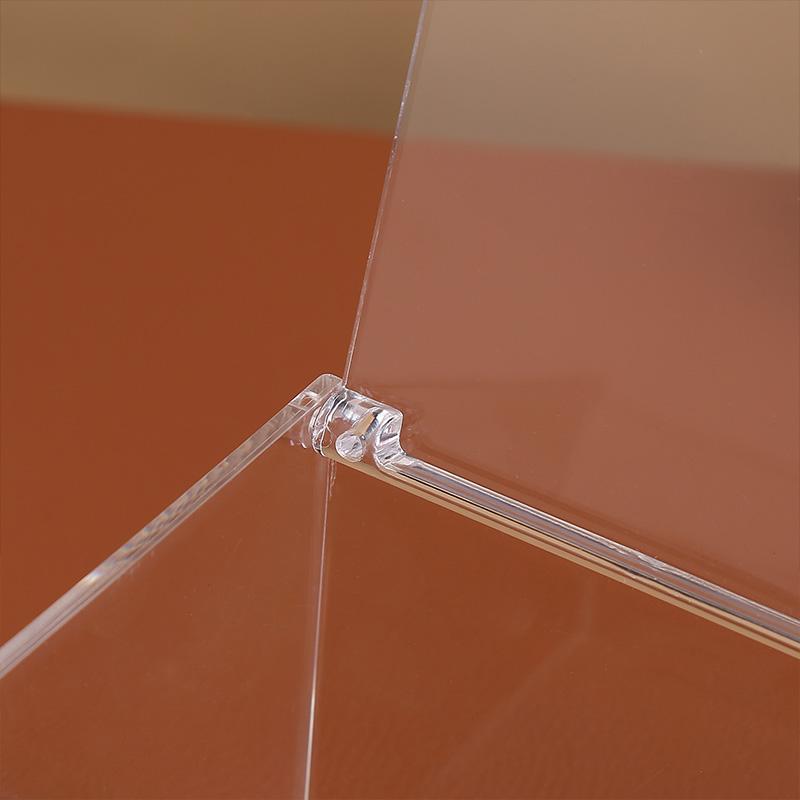 1 шт. модная коробка для хранения, дисплей для хранения, пылезащитная прозрачная акриловая коробка, подарочная коробка, квадратная флип-коробка