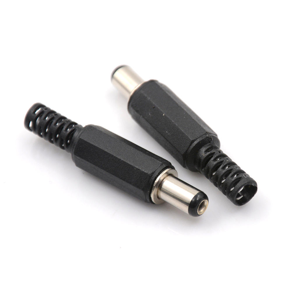 10 шт. 2,1 мм х 5,5 мм штекер постоянного тока, разъем, черная пластиковая крышка