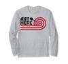 Aim Here Darts Players Bullseye Target Shooting Dartboard Long Sleeve T-Shirt