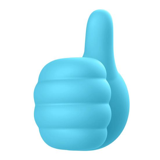 1/6/12/24Pcs Self Adhesive Cable Clips Pencil Holders Waterproof Wide Application Silicone Thumbs-Up Wall Hooks