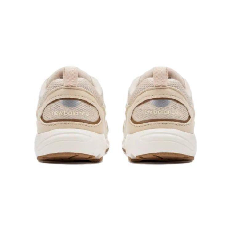 New Balance NB 878 Comfortable Versatile Shock Absorbing Durable Low Top Walking Shoes Baby Shoes Off-White Brown IV878EC1