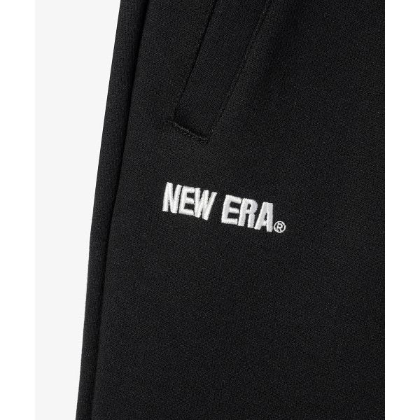 New Era SS23 Однотонные спортивные штаны с принтом букв, на шнурке, с манжетами, унисекс, черные 13546523