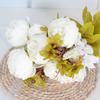 Head Artificial 13 Core Peony Flower With Lifelong Beauty For House Decoration