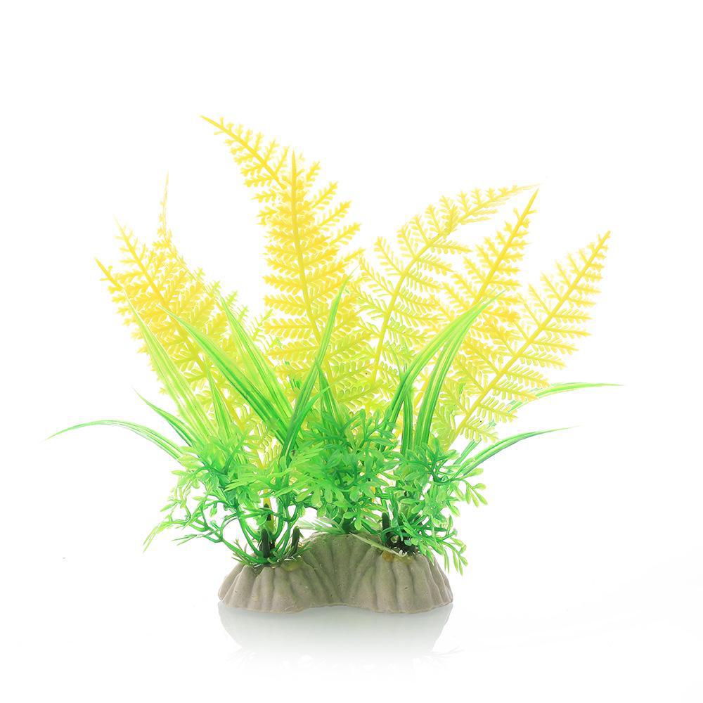 Desktop Aquarium Decoration: CM Series Plastic Water Plants