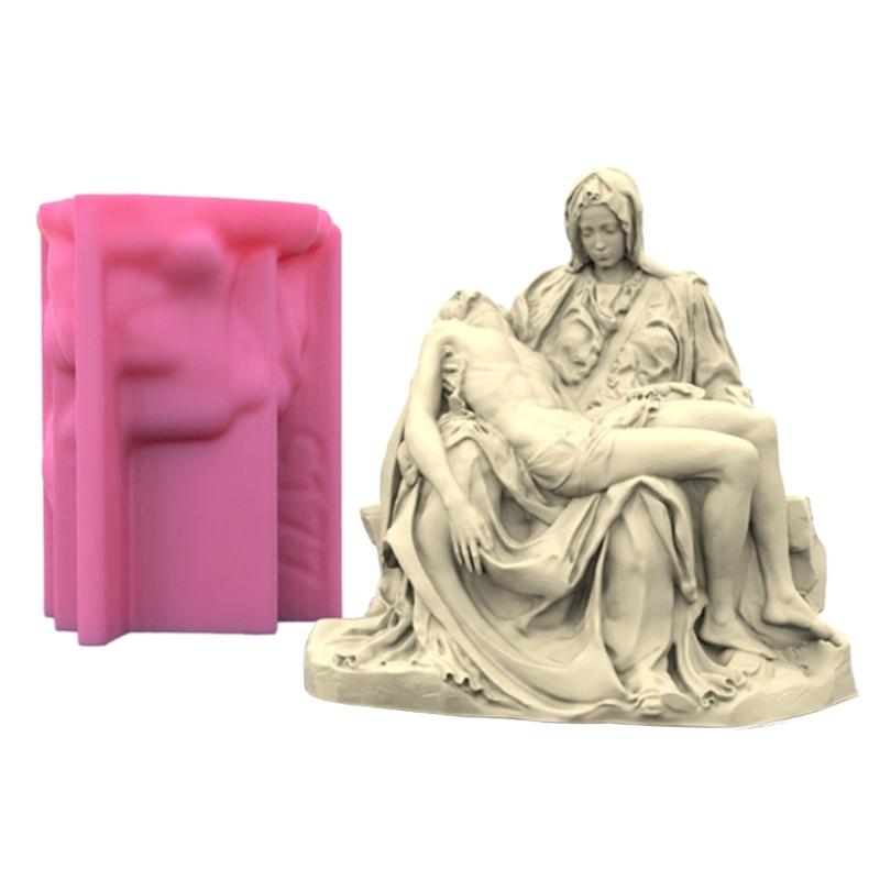Pieta силиконовая форма для мыла греческая римская статуя смола форма для изготовления свечей гипсовая эпоксидная форма для литья для домашнего декора
