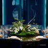 Hotel Dining Table Centerpiece: Artificial Flower Turntable Decoration for Restaurants & Private Rooms