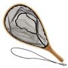 Jeymond Landing Net Rubber Mountain Stream Kayak Ash Net Wooden Frame Lightweight (L Size)