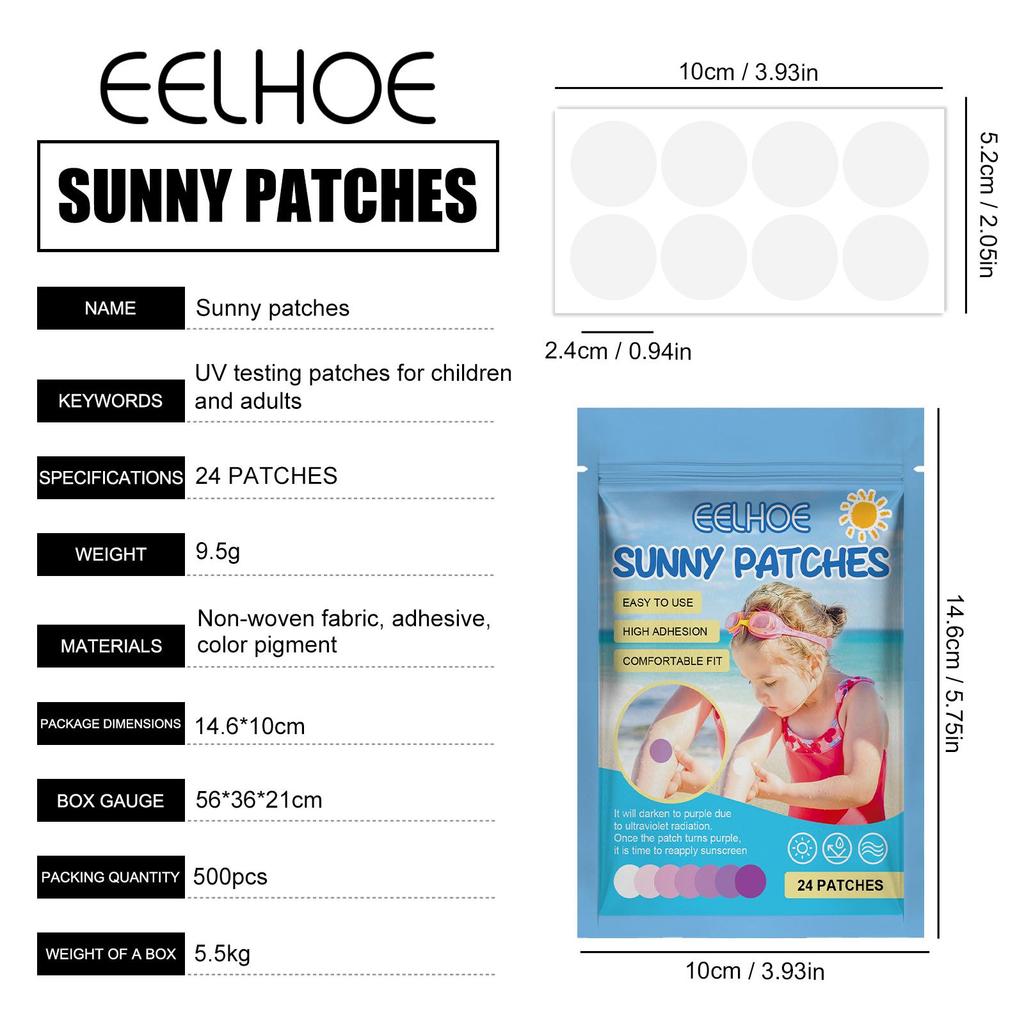 EELHOE outdoor special care patch is lightweight and fits the skin, refreshing and comfortable, portable and portable daily protective equipment 24pcs