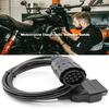 ABS & Metal Motorcycle OBD Cable Black Motorcycle Diagnostic Adapter  Motorcycle Repair
