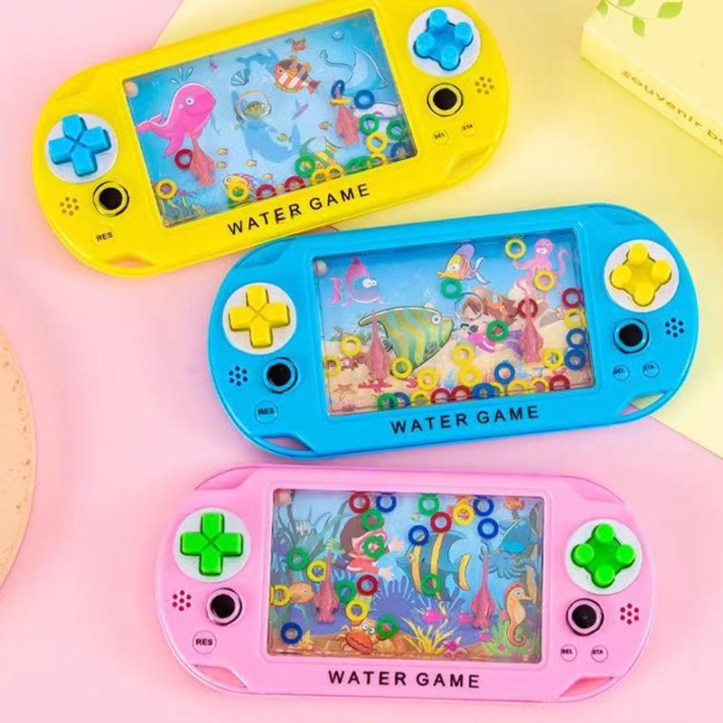 Water Ring Game Machine Water Circle Ring Toss Squeeze Toy Ocean Water Machine Toy Puzzle Toy Birthday Gift