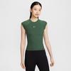 Nike T Shirts Women's Green Crew Neck Moderate