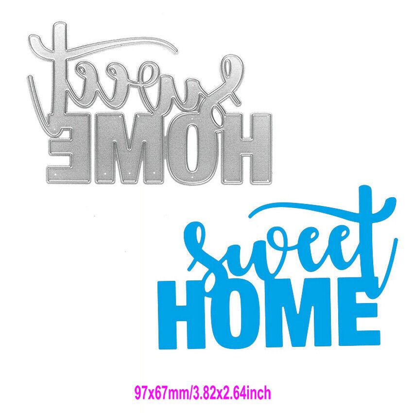 Вырубной штамп для сладкого дома, металлический трафарет, сделай сам, скрапбукинг, альбом, тиснение, ремесло, высечка, буква, слово