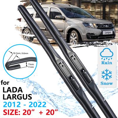 Щетка переднего стеклоочистителя автомобиля для Lada Largus Dacia Logan MCV 2012 ~ 2022, дворники для лобового стекла, автомобильные аксессуары