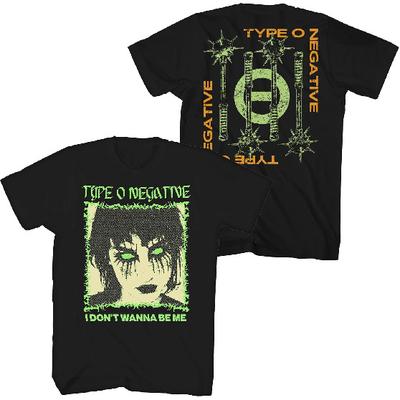 Мужская футболка Type O Negative I Don't Want to Be Me Светящаяся Черная | Официальная лицензионная продукция