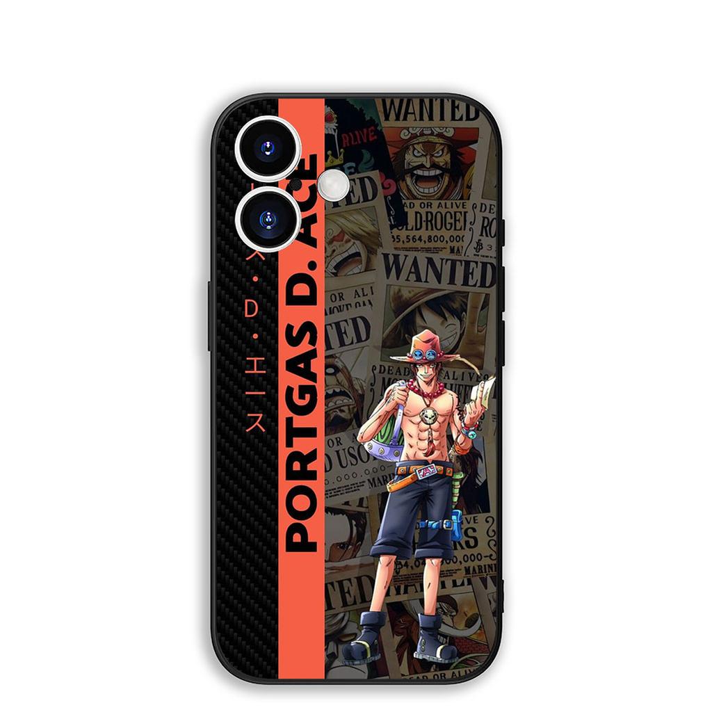 Cover for Samsung Galaxy S25 S24 S23 Fe Ultra Plus S7 Edge A05 A06 A16 A15 A35 Phone Case Portgas D Ace One Pieces Luffy