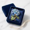 Acrylic Hydrangea Brooches Decorative Corsage Flower Badge Pin Enamel Brooch  Lapel Decoration