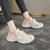 Мода Лето Осень-весна Женская обувь на каблуке Для Оксфорда Летние кроссовки Женские Серебристые каблуки Спорт Спортивные Лоферы Бег Выпуски