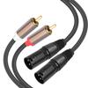 Самый продаваемый аудиокабель Dual RCA - XLR (папа) - Доступные длины 1,5 м / 3 м