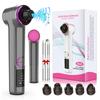 Heated Pore Vacuum Blackhead Remover 3 Suction LED Display USB Rechargeable Facial Tool Kit