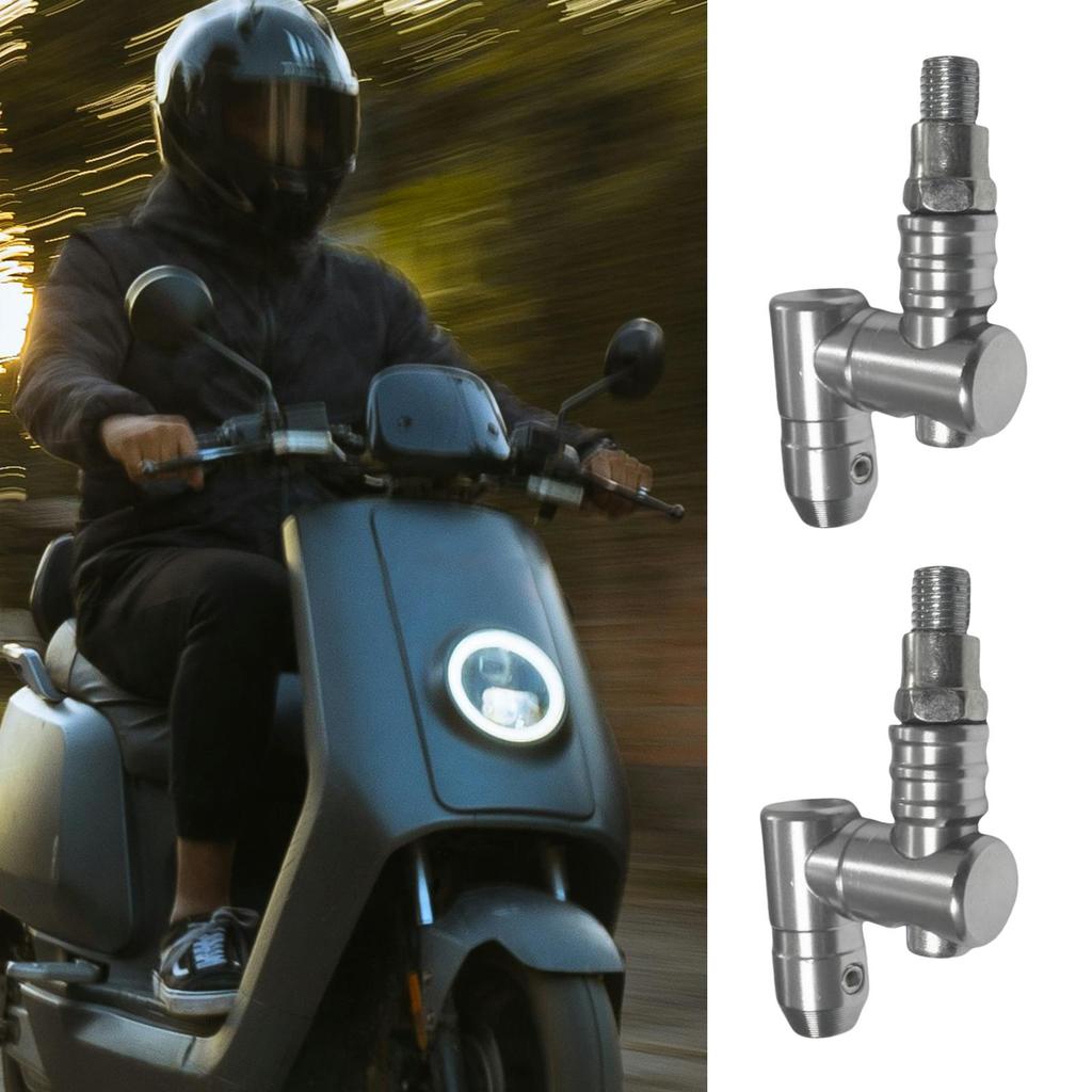 Adjustable Mirror Extensions Motorcycle Rear View Mirror Mount Risers 2 Pieces 360 Degree Adjustable Mount Replacement For