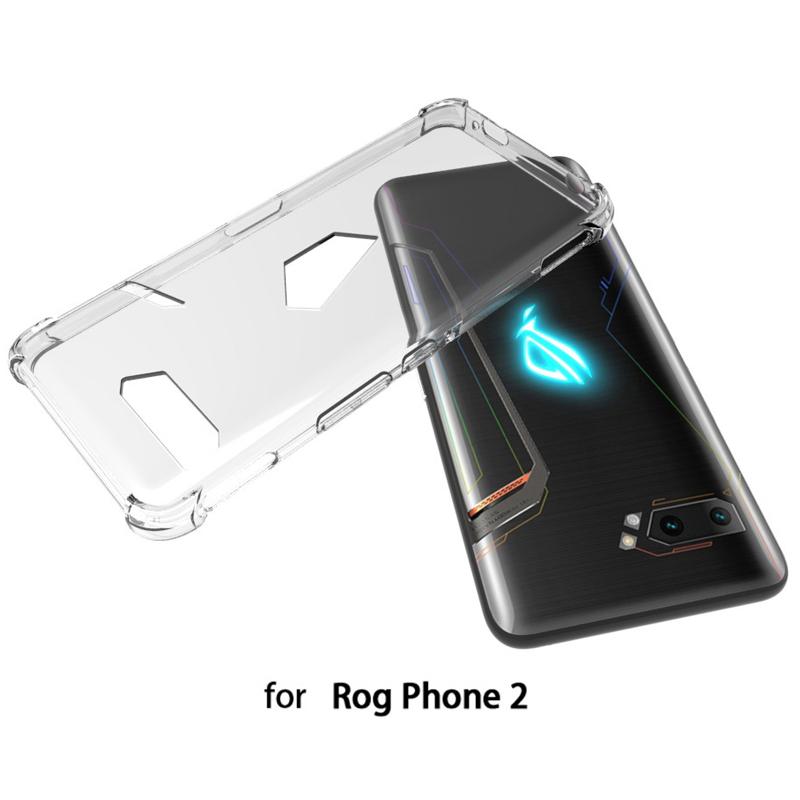 EUCAGR Чехол для Asus Rog Phone 2 ZS660KS с воздушной подушкой, силиконовый мягкий ТПУ чехол-бампер для Asus Rog Phone II ZS660KL