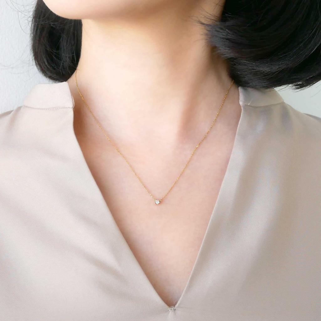 Necklace K18 Yellow Gold Quatre AGVN637940DI [Vendome Aoyama] [Official]