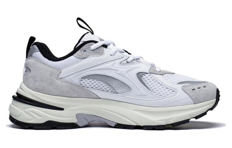 Li Ning Aurora 2K Удобные Нескользящие Износостойкие Низкие Повседневные Туфли Мужские Стандартные Белые AGCT107-1