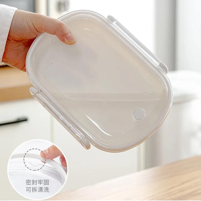 Отдельный ланч-бокс Портативный ланч-бокс Bento Box Герметичный пищевой контейнер Посуда для микроволновой печи Ланч-бокс Белые ящики для хранения