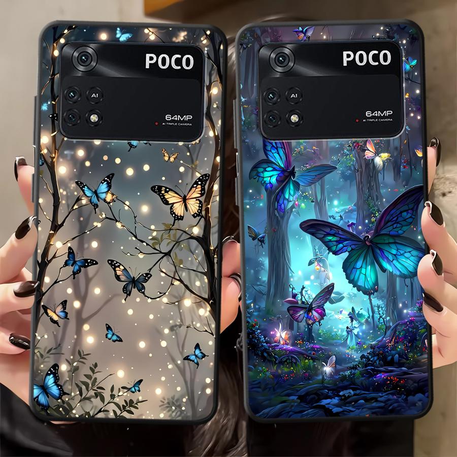 Чехол-бампер Dream Butterfly для телефона Xiaomi Poco F8 C71 C50 C75 M5 C61 M3 M4 M7 F1 X3 X4 X5 X7 Pro F3