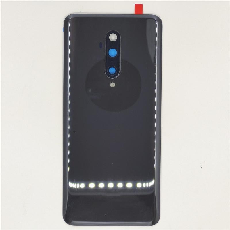Стеклянная задняя крышка для OnePlus 7T Pro, крышка аккумулятора, задний корпус, панель с клейкой наклейкой для объектива камеры