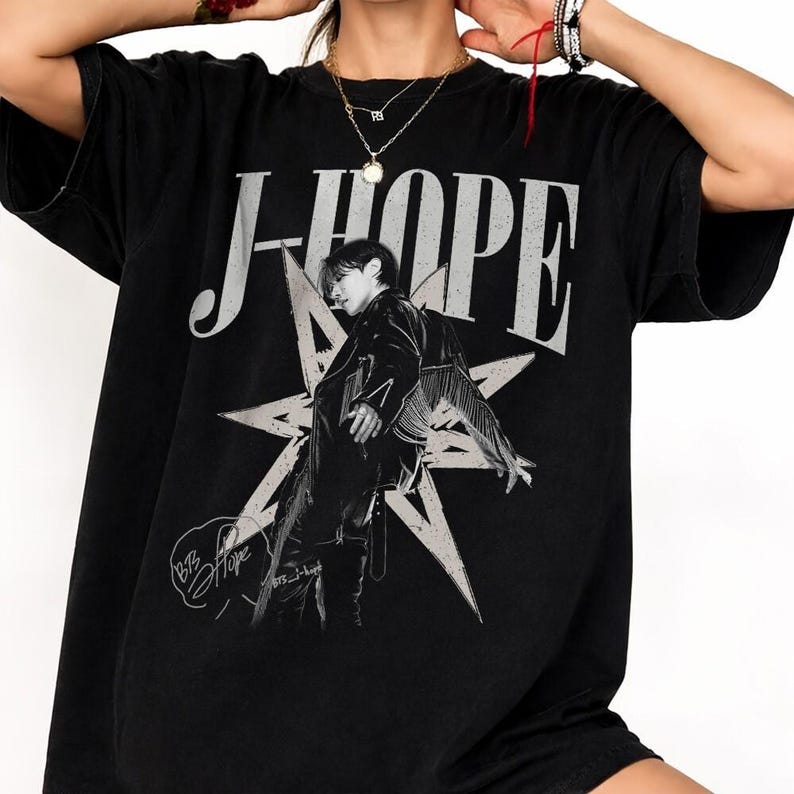 Летняя мода 2026 Модная футболка Винтажная футболка J Hope, Сахар Kpop Альбом Arirang Ретро футболка 90-х, Подарки для фаната Хип-хоп Уличная одежда Оверсайз футболка