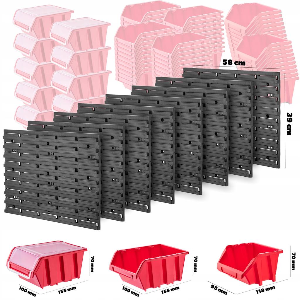 KADAX Tablica Warsztatowa Ścianka 232x78cm 180 el