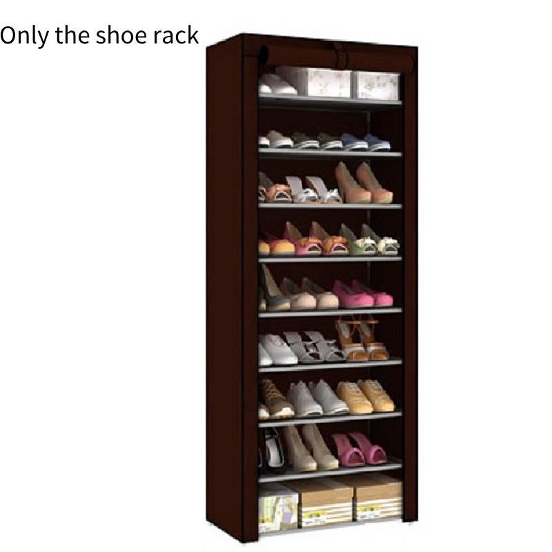 Металлический шкаф для обуви большой вместимости с несколькими ярусами и пыленепроницаемой конструкцией для дома, сдачи в аренду и хранения в общежитии. Современный и простой стиль.