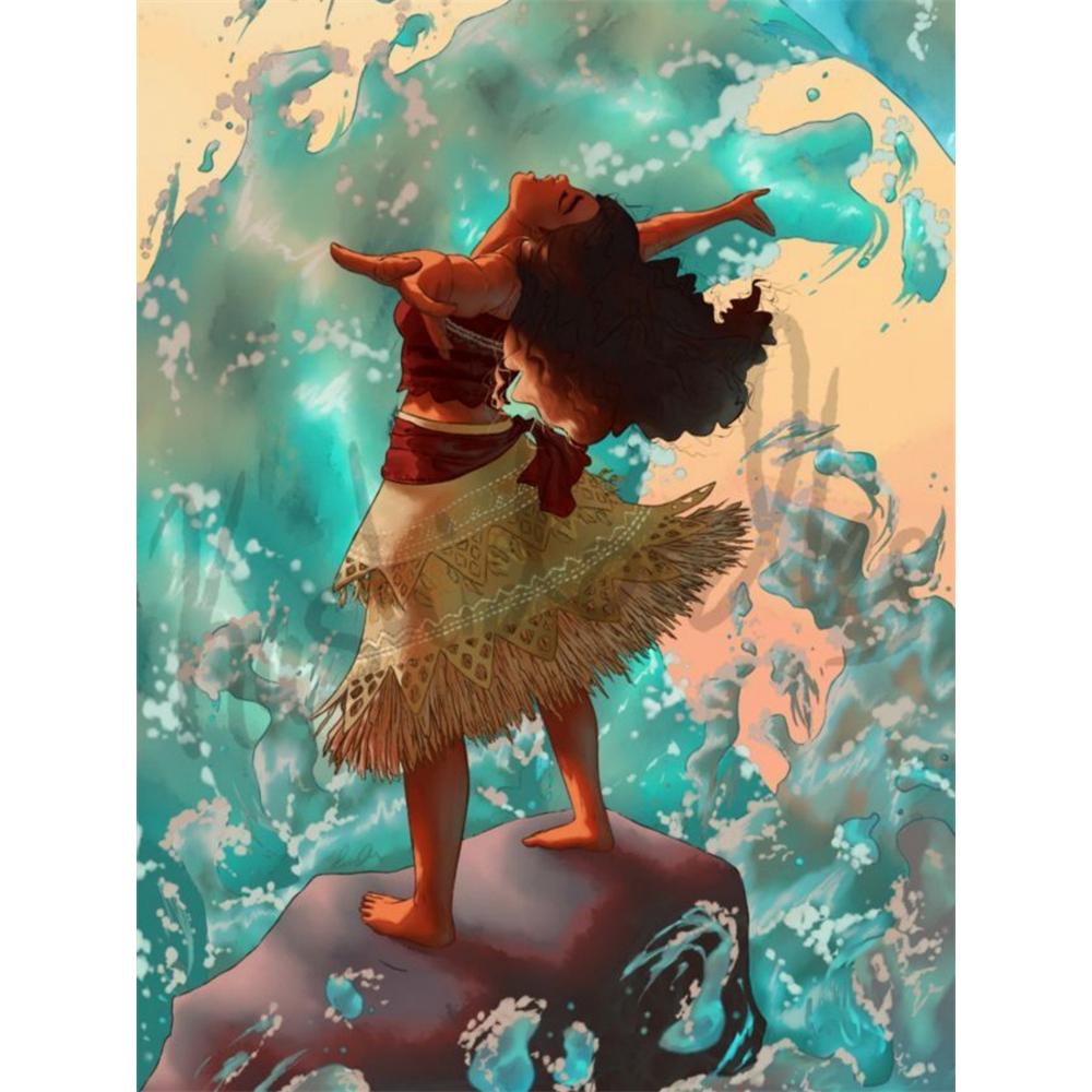 Disney Алмазная живопись 5D DIY Иллюстрация Моаны Арт Мозаика Вышивка Декор Крестиком Подарок