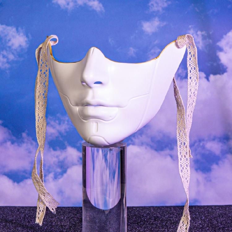 Маска на Хэллоуин Маска Фантома Белая Маска на Пол-лица Для Женщин Мужчин Любителей Косплея Маска для Маскарада