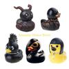 F26C Duckieville Duck Figure Rock Duck Statue to Bring Playfulness to Your Decors