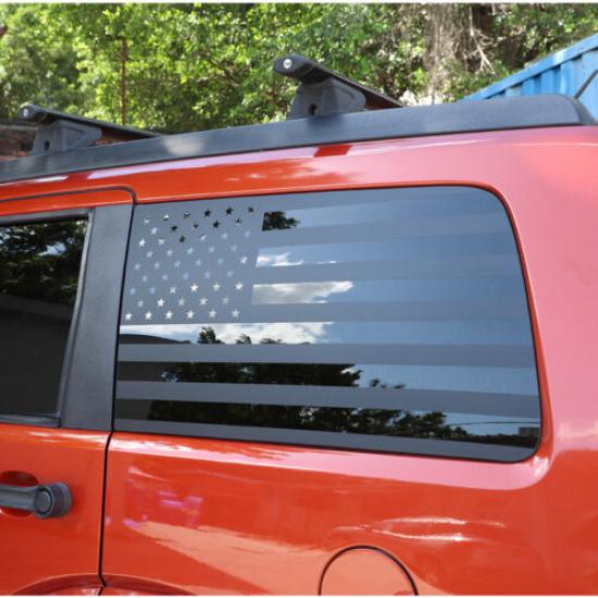 Black Rear Window Sticker Decal Flag Trim for 07-12 Dodge Nitro Accessories