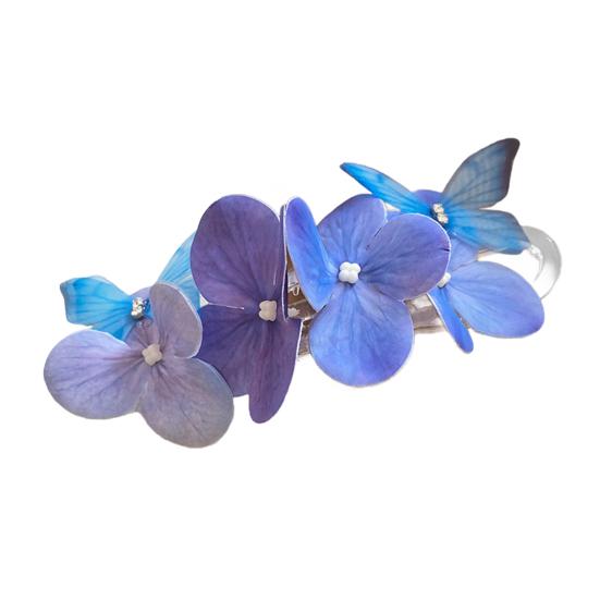 Заколка-бабочка для волос Цветок и бабочка Заколка для волос Гавайские цветочные аксессуары для волос для пляжа, свидания, вечеринки, улицы