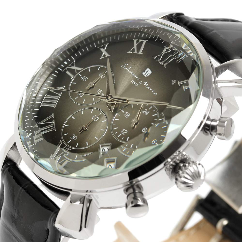 Часы Multifaceted Glass Chronograph Business Formal [Salvatore Mara] Мужские SM19104-SSBK