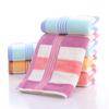 2 шт. Хлопковое полотенце с цветными полосками, утолщенное полотенце, быстро впитывающее, мягкое, быстросохнущее, полотенце для лица, для ванной, отеля, путешествий