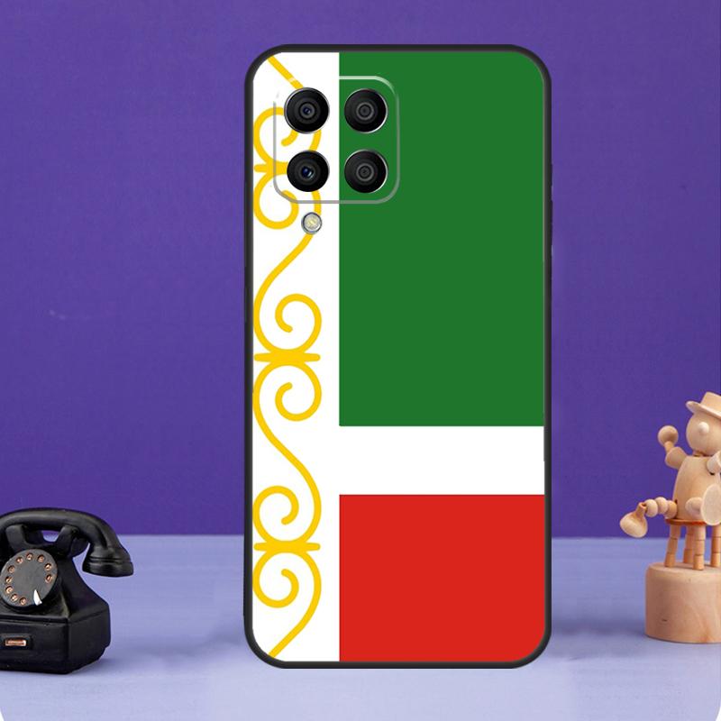 Чехол с чеченским флагом для Samsung Galaxy M54 M34 M14 M21 M31 M51 M12 M32 M52 M13 M33 M53 M30s M31s M20 M55
