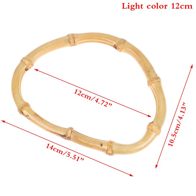 Vintage Bamboo Bag Wooden Handles Replacement Diy Accessories For Women Handbags