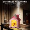 Air Humidifier Cute Santa House Mist Maker Humidifier 500ML Large Capacity Silent Spray Diffuser With 7 Night Light