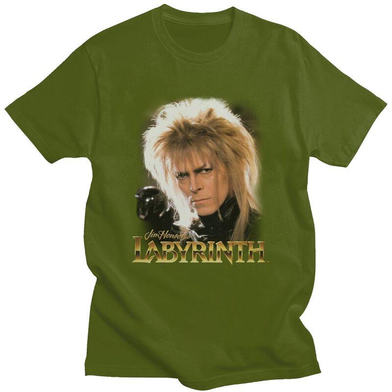 Custom Fantasy Film Labyrinth T Shirt Unisex Pure Cotton T-shirt Casual Jareth The Goblin King Tees Fashion Tshirts