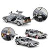 Велли 1:24 DMC-12 Машина времени ДеЛореан Назад в будущее Модель автомобиля Литой металлический автомобиль Модель-симулятор Коллекция Детская игрушка Подарок