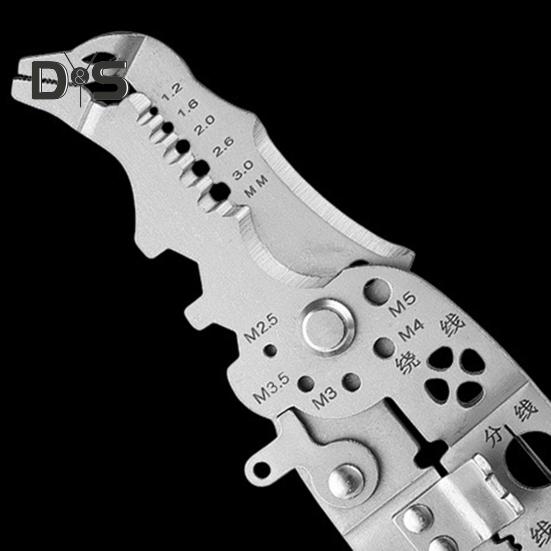 Многофункциональные клещи для зачистки проводов, прочные клещи для зачистки проводов из сплава, щипцы для обжима, эргономичная ручка, портативные клещи для резки кабеля электриков