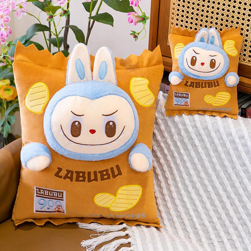 Плюшевая игрушка Labubu Чипсы Мультяшное Набивное Животное Подарок Для Девочек И Мальчиков