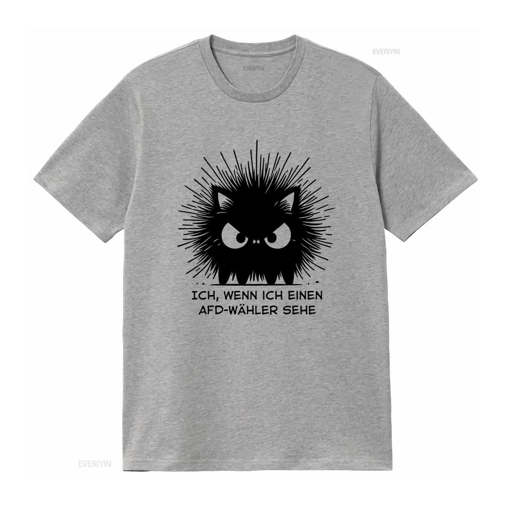 Anti Afd Katze T Shirt Ich Wenn Einen Wähler Sehe Protest Demo Gegen Rechts Nazis Fckafd Noafd Deutschland 484Apt2 vintage
