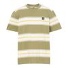 Timberland Men's Short Sleeve Striped T-Shirt, Cassel Earth YD, Size L, TB0A64AYB391