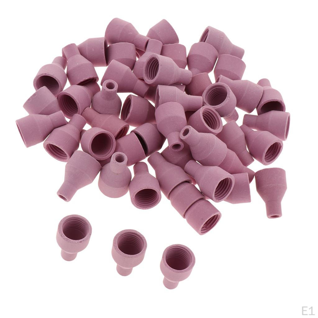 50 Welding Torch Gas Lens Parts Kit For Ceramic Nozzle Glass